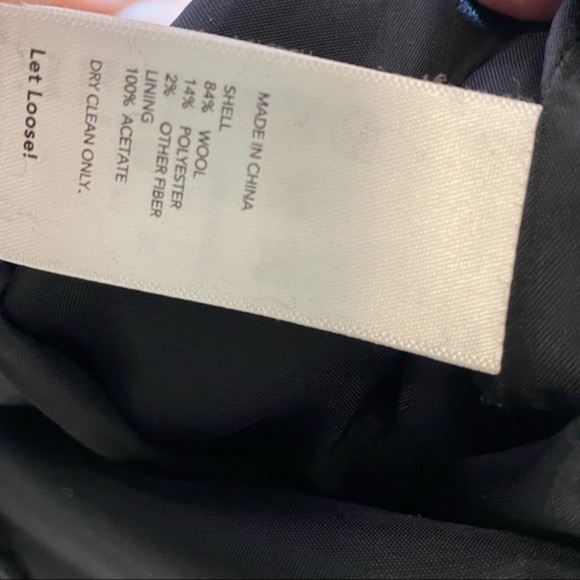 Kate Spade Saturday Gray Wool Buckle Over Faux Wrap Dress 0 - Picture 4 of 5